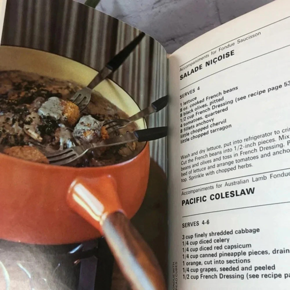 Vintage 1970 FONDUE COOKERY cookbook - Picture 7 of 10